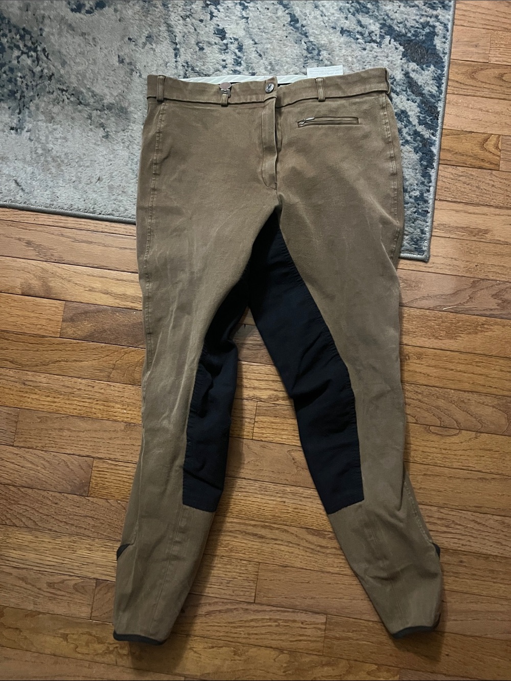 Pikeur Lugana Full Seat Riding Breeches Taupe Black EU 42 US 30 Equestrian